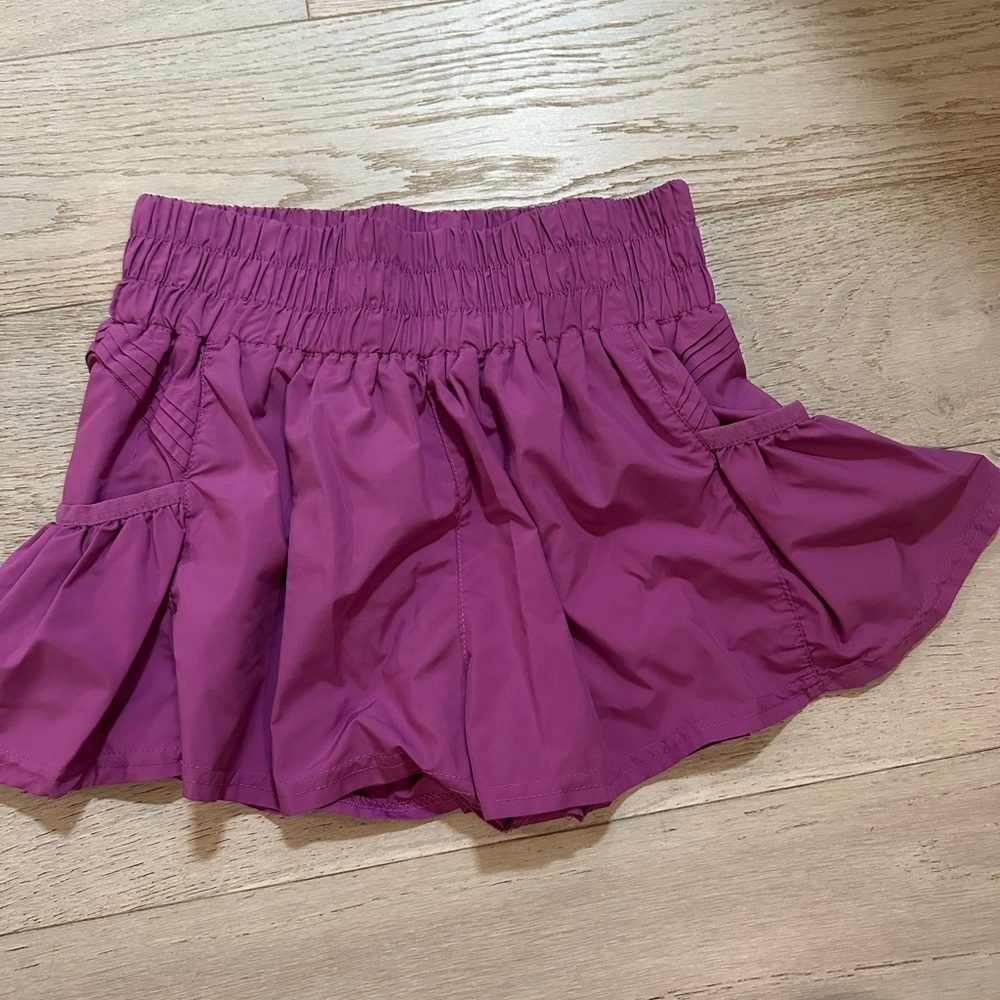 Purple free people athletic shorts